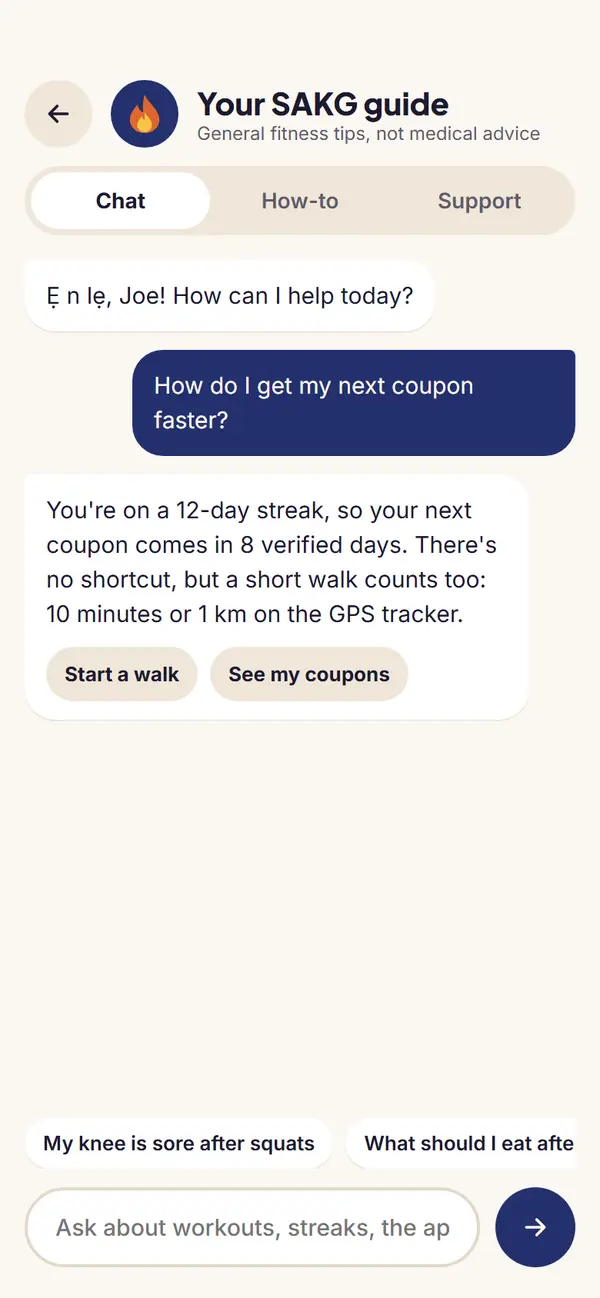 Chat with the SAKG guide